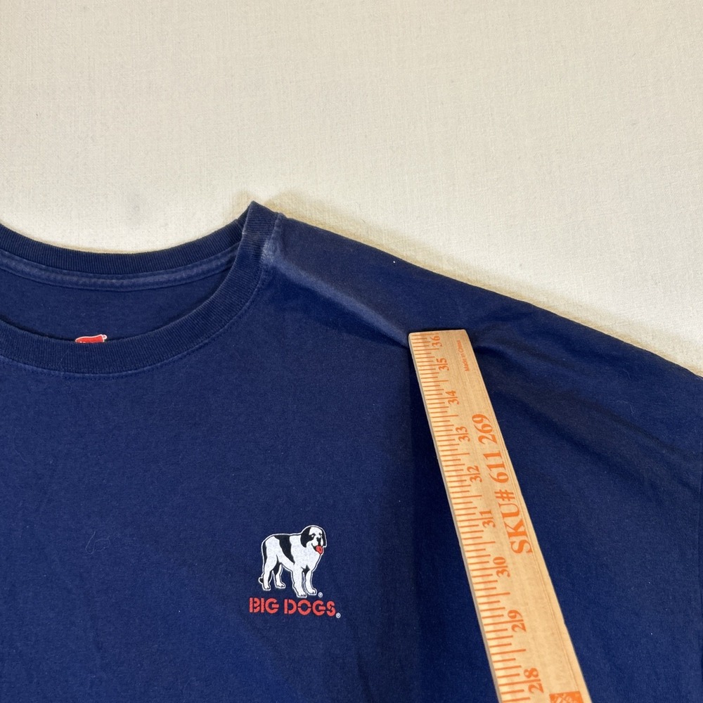 Big Dogs Men 5XL Authentic Blue Shirt Control Freak 100% Cotton Graphic Tee Y2K - Picture 5 of 11
